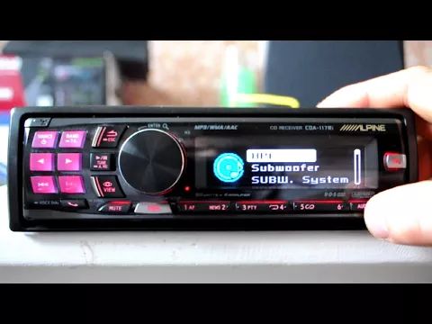 Download MP3 Alpine CDA-117Ri CD / MP3 / WMA, iPod ready car stereo with Tagging function