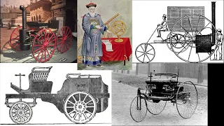 Who made the world's first car?  Mulling it over while making a model of it.