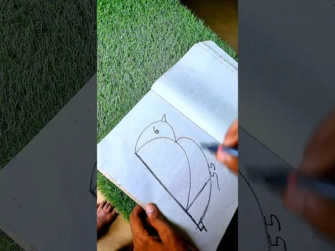 drawing bird art trick #shorts #viral
