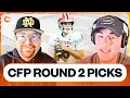 COLLEGE FOOTBALL PLAYOFF ROUND 2 BEST BETS PICKS PREDICTIONS