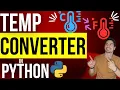 Fahrenheit and Celsius Temperature Converter Python Code Beginner Programming Tutorial