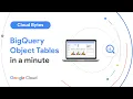 BigQuery object tables in a minute