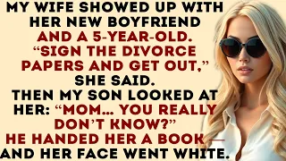 My Wife Introduced Her New Boyfriend And His Kids To End Our Marriage But My Son's Words Stunned Her