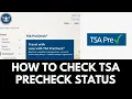 How To Check TSA Precheck Status 2025