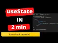 React useState hook explained under 2 minute