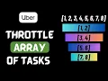Throttle an array of tasks Uber frontend interview question