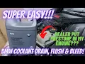 BMW Coolant Drain Flush Bleed Super Easy DIY