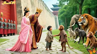 أنقذ الملك صبي ا متسو ل ا عند بوابة المدينة ولم يعلم أنه يستطيع التحدث مع الحيوانات وأنقذ المملكة 