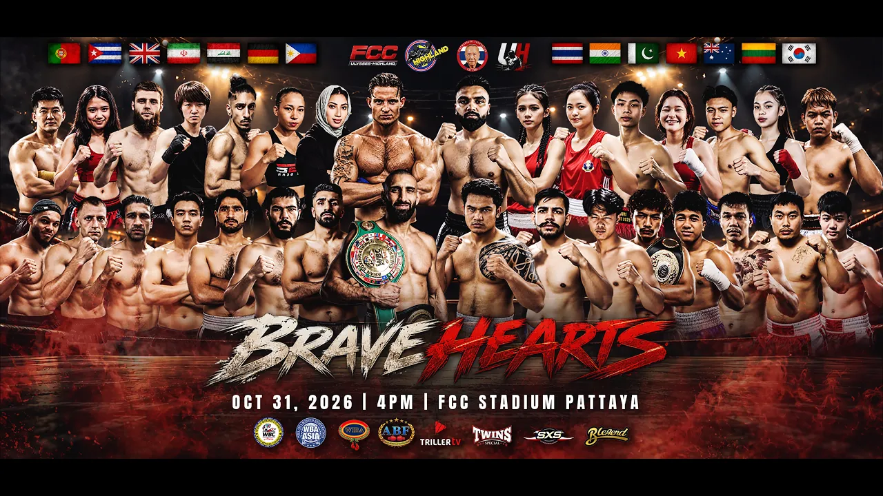 🔴 LIVE | BRAVE HEARTS – 4 Championship Fights | FCC Stadium Pattaya | Oct. 31, 2026 2026-10-31 09:59