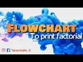 Flowchart to display the factorial of a number