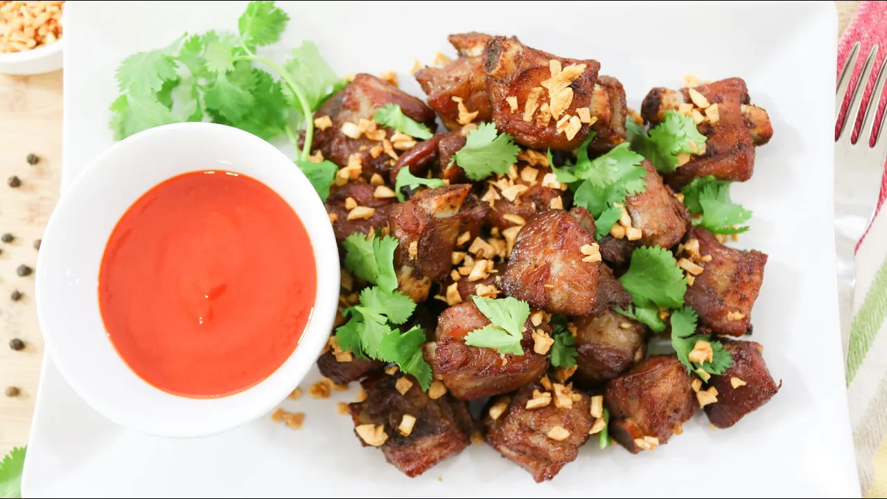 Fried Pork Ribs with Garlic and Pepper - Episode 211