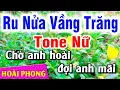 Lagu Karaoke Ru Nửa Vầng Trăng Tone Nữ (C#m) Nhạc Sống Dể Hát | Hoài Phong Organ