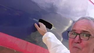 Just About Sailing October 2019 – fixing a foot long crack in the hull of my boat