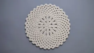 Macrame Table Mat Tutorial Macrame Round Table Clotch Macrame Place Mat