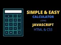 Simple Responsive Calculator from Scratch using HTML CSS JAVASCRIPT