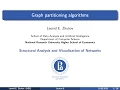 Network Analysis Lecture 9 Graph partitioning algorithms