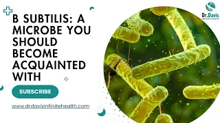 B subtilis A microbe you should become acquainted with