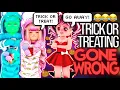 WE WENT TRICK OR TREATING THINGS HAPPENED ROBLOX Royale High Royalloween Trolling Ft MY BOYFRIEND