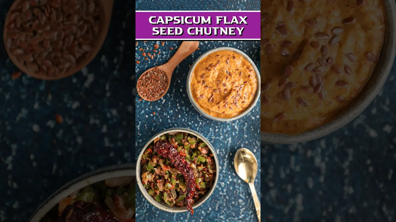 Two Different Kinds of Capsicum and Flax Seeds Chutney #chutneyrecipes #capsicumchutney #chutney