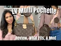 Louis Vuitton Multi Pochette Accessoires Bag - Review What Fits Inside How to Style Strap