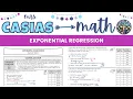 Exponential Regression with a TI-84 Calculator Algebra 1 Lesson