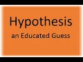 Hypothesis the second step in the Scientific Method