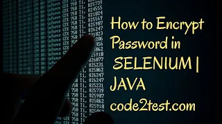 How to encrypt password in selenium encryption in java