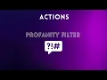 Profanity Filter App