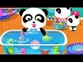 Baby Panda Plays with Fishes |  Go Shopping in Supermarket | Animation \u0026 Kids Songs | BabyBus