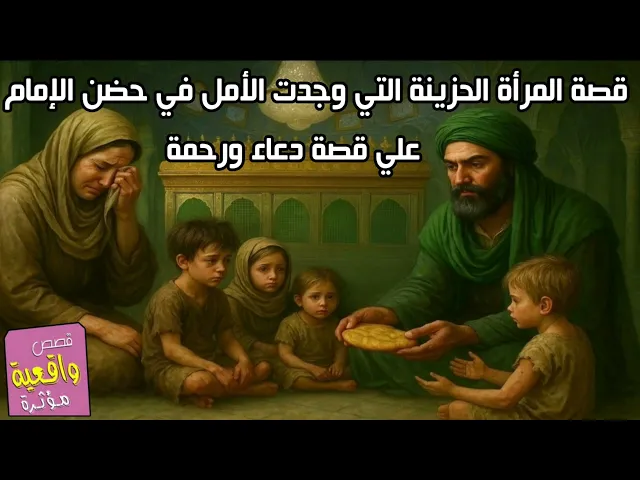 ⁣قصة المرأة الحزينة التي وجدت الأمل في حضن الإمام علي: قصة دعاء ورحمة