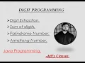 SUM OF DIGITS DIGIT PROGRAMMING DIGIT EXTRACTION IN JAVA USING BLUE - J