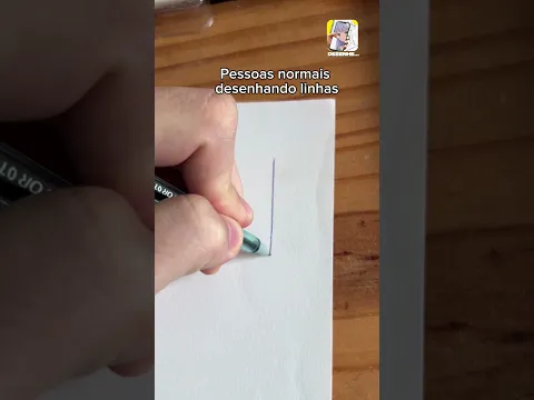 Pessoas NORMAIS Vs Artistas DESENHANDO linhas 🧵