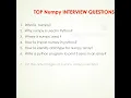 Top 10 Numpy interview questions