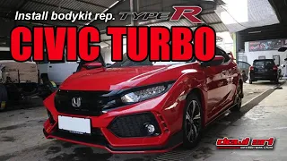 ds auto project instalasi bodykit honda civic turbo type r 4k 