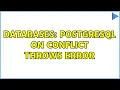 Databases Postgresql on conflict throws error