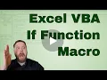 VBA Excel If Function in VBA code