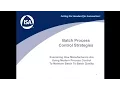 Greg McMillan Batch Process Control Unique Challenges and Opportunities