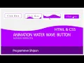 button like Water Waves hover effects Html Css animation programmer Shipon