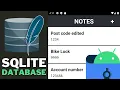 SQLite Database Tutorial Android Studio Note List View App with Persistent Data