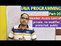JAVA PROGRAMMING Part-20 Member Access Control