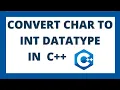 Convert char to int in c using 3 ways Char to integer datatype conversion