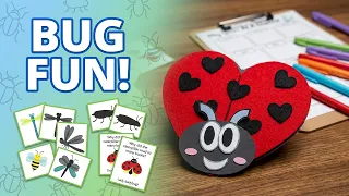 Bug-Themed Printables Games for Kids - Crafts Matching Daily Planner