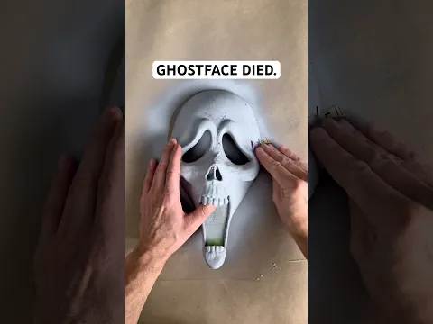 GHOSTFACE AFTER DEATH 💀 #ghostface #scream #horror #mask #diy