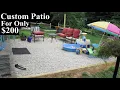 Custom DIY Pea Gravel Patio For UNDER 200 - Part 1