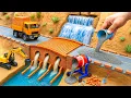 Lagu DIY wetenschappelijk project: metalen leuningbrug - tractor maakt mini-dam met twee verdiepingen ...