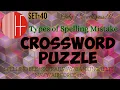 error bee cgl common errors puzzle crossword puzzle