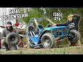 Full Suspension 150cc Go Kart Revival Rip 500 Disaster Wheel Falls Off
