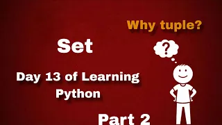 Set in python Day 13 Part 2