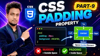 CSS Padding Property Explained Complete CSS Padding Tutorial for Beginners Part 9