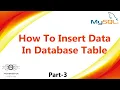 03 How To Insert Data In MySQL Table Insert Into Command MySQL Tutorials MySQL